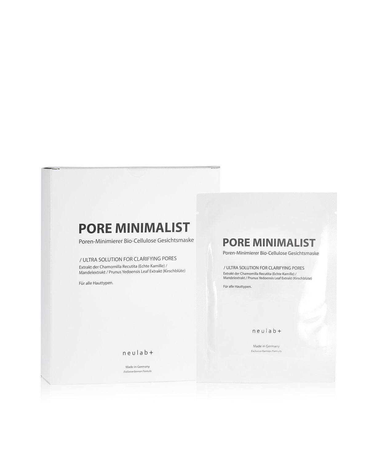Poren-Minimierer Bio-Cellulose Gesichtsmaske